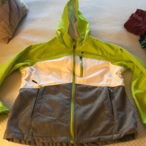 Womens lightweight jacket with light fleece lining.